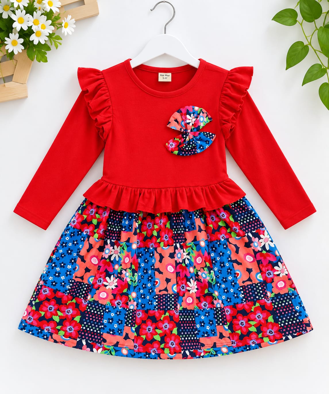 Grils full sleeve frock